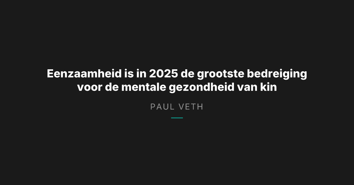 Eenzaamheid bij jongeren in 2025: ouders en kinderen zijn het eens